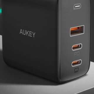 AUKEY 傲基科技 PA-B6S 氮化镓充电器 USB-A/双Type-C 90W 黑色