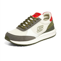 Skechers斯凯奇2022春夏款休闲运动鞋男款网面透气复古百搭 210437-MLT 多彩色 41 40 210437-WMLT 白色/多彩色