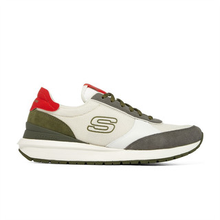 Skechers斯凯奇2022春夏款休闲运动鞋男款网面透气复古百搭 210437-MLT 多彩色 41 42 210437-WMLT 白色/多彩色