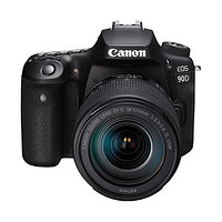 Canon 佳能 EOS 90D APS-C画幅 数码单反相机 黑色 EF-S 18-135mm F3.5 IS USM 变焦镜头 单镜头套机