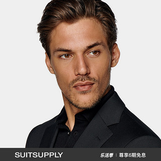 SUITSUPPLY Napoli S110支 羊毛男士西装套装 黑色