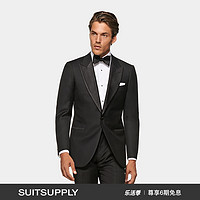 SUITSUPPLY Lazio S110支 羊毛修身男士礼服西装上衣 黑色