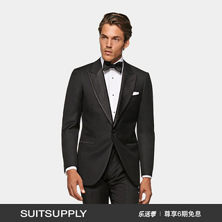 SUITSUPPLY Lazio S110支 羊毛修身男士礼服西装上衣 黑色