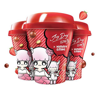 JoyDay芯趣多低温酸奶 巧克力豆草莓风味酸牛奶 220g*3