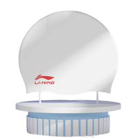 LI-NING 李宁 中性泳帽 LSMR808-4 白色/红