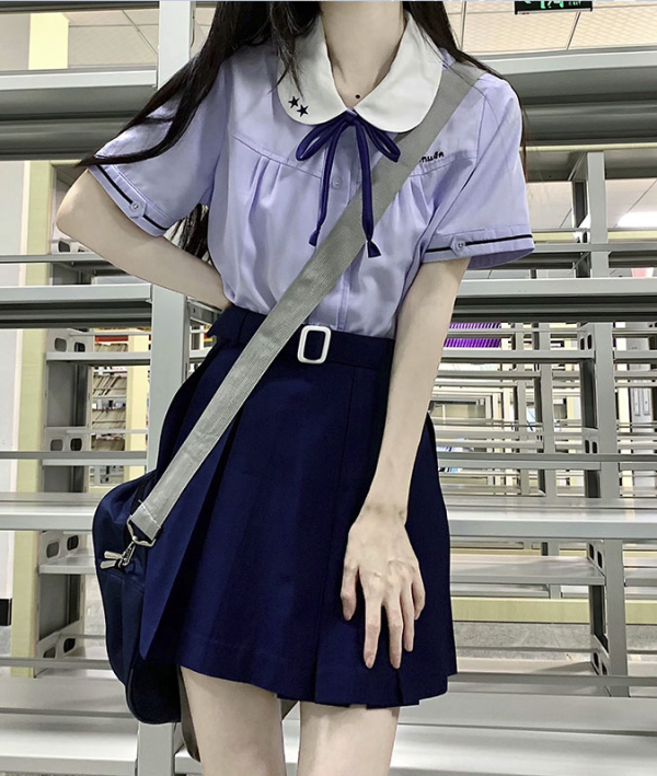 尺呎间 JK制服 星菱女子 原创泰式短袖上衣