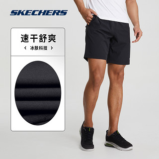 Skechers斯凯奇春夏新款男子梭织短裤运动裤P221M080