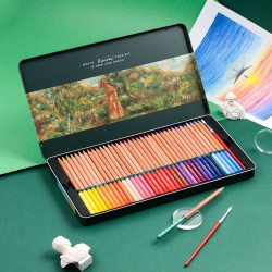 marco马可312072tn雷诺阿系列水溶性彩色铅笔72色铁盒装