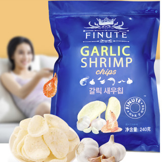 GOOD LIFE FINUTE 趣莱福 蒜味虾片 240g