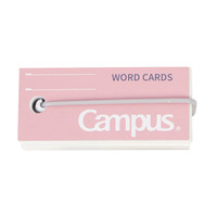 KOKUYO 国誉 Campus系列 TAN-201P 英语单词卡 粉色 85张 单本装