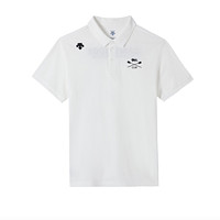 DESCENTE 迪桑特 男子POLO衫 D2291TPS91C-WT 白色 M