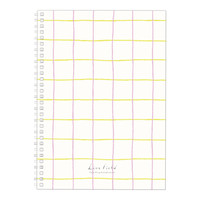 KOKUYO 国誉 格子印象系列 WSG-SNLB551PY B5双螺旋笔记本 粉红黄 2本装