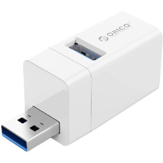 ORICO 奥睿科 USB3.0集线器 一分三 ABS 白色