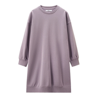 GIORDANO 佐丹奴 女士卫衣连衣裙 13461781001 紫色 L