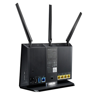 ASUS 华硕 RT-AC68U 双频1900M 家用千兆Mesh无线路由器 Wi-Fi 5 两个装 黑色