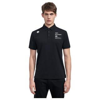 DESCENTE 迪桑特 男子POLO衫 D2291TPS90C-BW 黑色 M