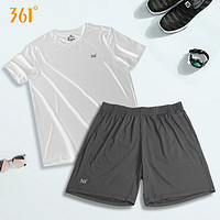 361° 361男士运动短袖套装