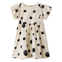 Annil 安奈儿 EG223135 女童连衣裙 浅咖花 170cm