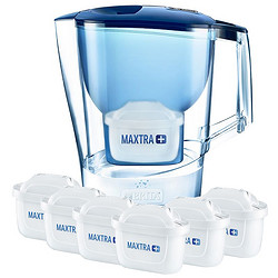 BRITA 碧然德 fill&enjoy Aluna光汐系列 滤水壶 蓝色 3.5L 一壶7芯