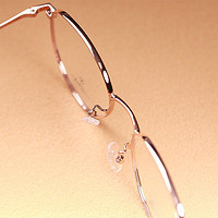 超视立 眼镜镜框 男女老花镜镜架 显年轻 超轻金属潮流时尚镜架 W02A C18浅金