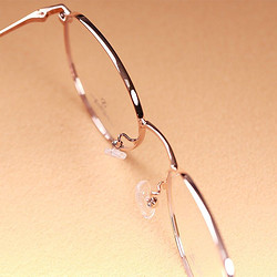 超视立 眼镜镜框 男女老花镜镜架 显年轻 超轻金属潮流时尚镜架 W02A C18浅金