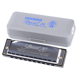HOHNER 德国和来原装进口SP20布鲁斯10十孔口琴成人演奏儿童学生初学通用