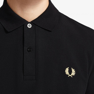 FRED PERRY 佛莱德·派瑞 男士短袖POLO衫 FPXPOM3XXXXMI 黑色 42