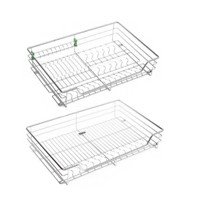 太和樱花 不锈钢厨房拉篮 700柜体 圆钢横款