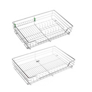 太和樱花 不锈钢厨房拉篮 650柜 圆钢横款