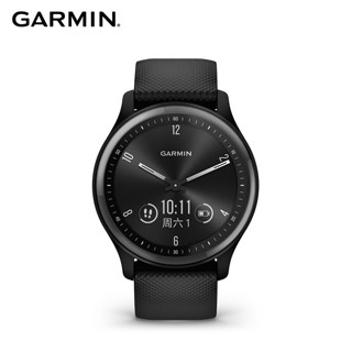 GARMIN 佳明 Move Sport智能通知心率血氧睡眠监测触屏指针式智能运动时尚腕表英锐曜石黑