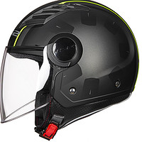 LS2 OF562 摩托车头盔 半盔 黑色 XL码