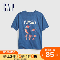 Gap男童纯棉短袖825600夏季2022新款童装宽松打底衫