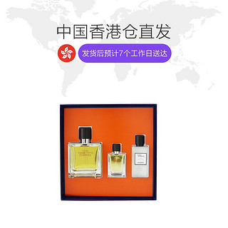 香港直发Hermes爱马仕大地男士香水须后乳套装75ml+12．5ml+40ml