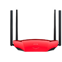 TP-LINK 普联 TL-XDR1860 易展版 双频1800M 家用千兆Mesh无线路由器 Wi-Fi 6 单个装 红黑色