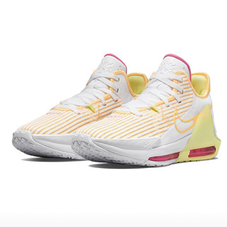 NIKE 耐克 Lebron Witness 6 EP 男子篮球鞋 DC8994-101 白橙色 41