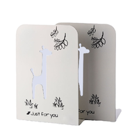 正彩 全金属书立 长颈鹿 米白色 2片装