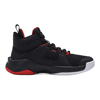 QIAODAN 乔丹 男子篮球鞋 XM15210106 黑色/番茄红 42.5