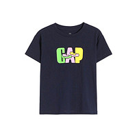 Gap 盖璞 854744 儿童印花T恤 kenlo设计师联名款 海军蓝 115cm