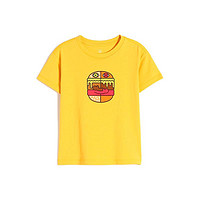 Gap 盖璞 854744 儿童印花T恤 kenlo设计师联名款 黄色 110cm