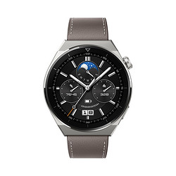 HUAWEI 华为 WATCH GT 3 Pro华为手表智能手表心脏健康时尚款灰色