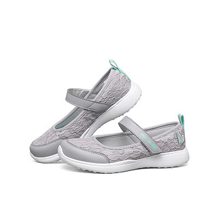 SKECHERS 斯凯奇 Microstrides Sandal 女童蕾丝凉鞋 302075L/GRY 灰色 37码