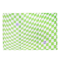 zeze 棋盘格 方形冰垫 绿白格纹 80*60cm