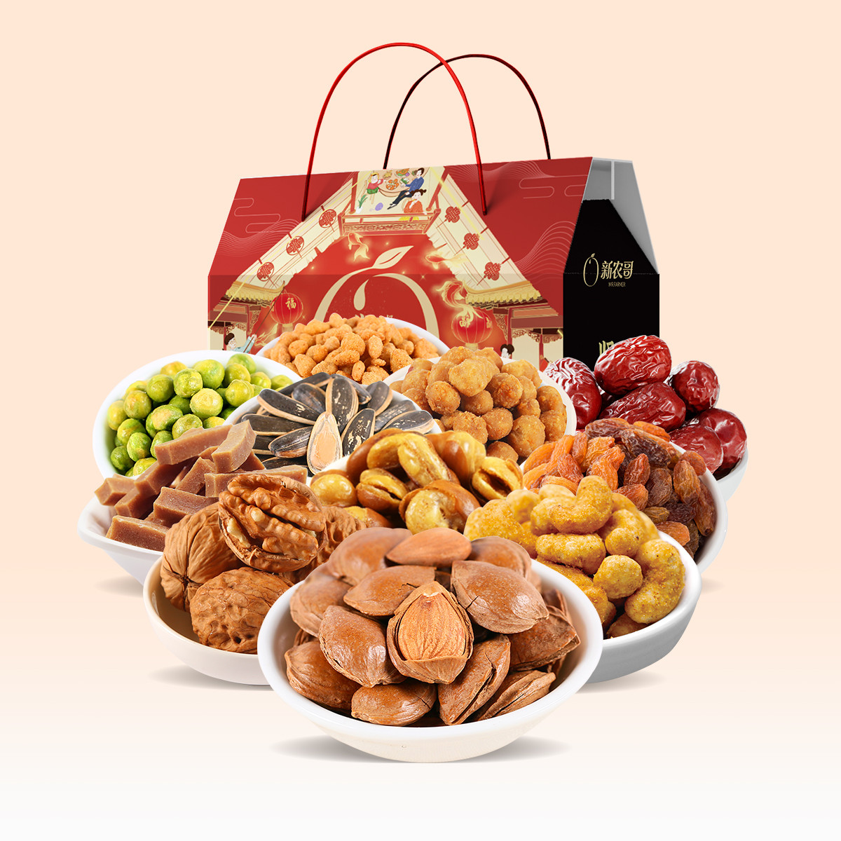 新农哥综合坚果怎么样 新农哥零食大礼包_什么值得买