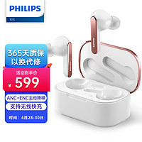 PHILIPS 飞利浦 真无线降噪蓝牙耳机 T5506白