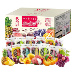 EDO Pack 巨浪大切（EDOpack） 蒟蒻果汁果冻 什锦装 960g/盒 0脂肪 礼盒装 团购 礼物