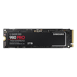 SAMSUNG 三星 980 PRO NVMe M.2 固态硬盘 2TB（PCI-E4.0）带散热片