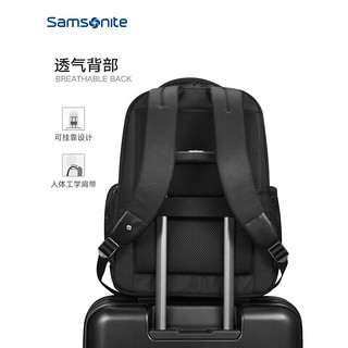 Samsonite 新秀丽 双肩包男士15.6英寸电脑包轻商务出差39V 背负升级款NU0-15.6英寸电脑净重1kg