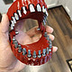 创意牙齿造型电钻批头螺丝刀28种钻头工具收纳家居摆件