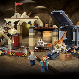 LEGO 乐高 Jurassic World侏罗纪世界系列 76948 霸王龙与野蛮盗龙脱逃记