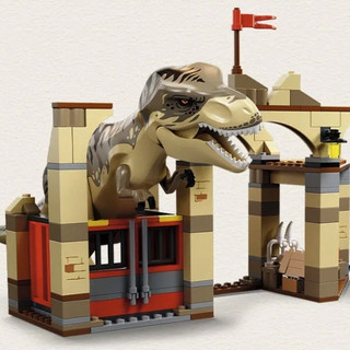 LEGO 乐高 Jurassic World侏罗纪世界系列 76948 霸王龙与野蛮盗龙脱逃记